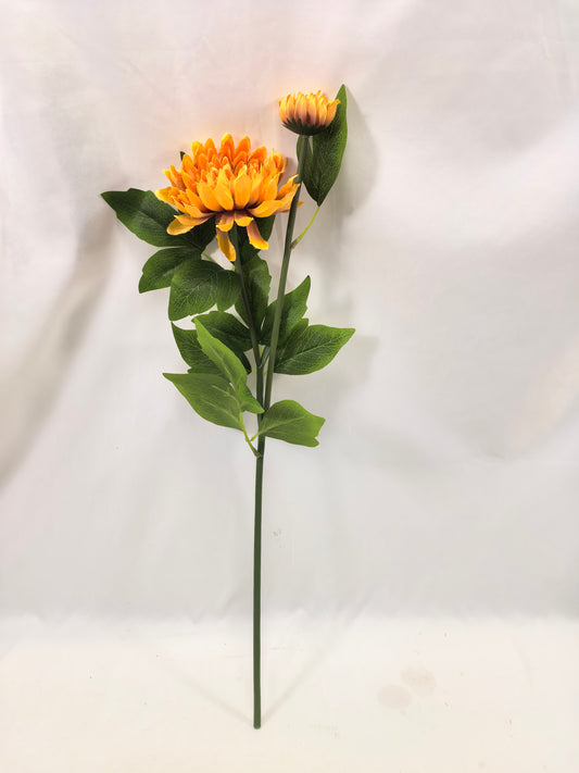 GE26-009 Double-Head Dahlia Stem (Multiple Colors)
