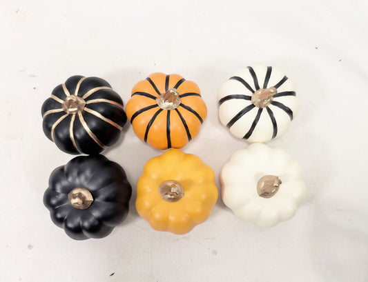 JY25-238 Mixed Artificial Pumpkin Mesh Bag Set