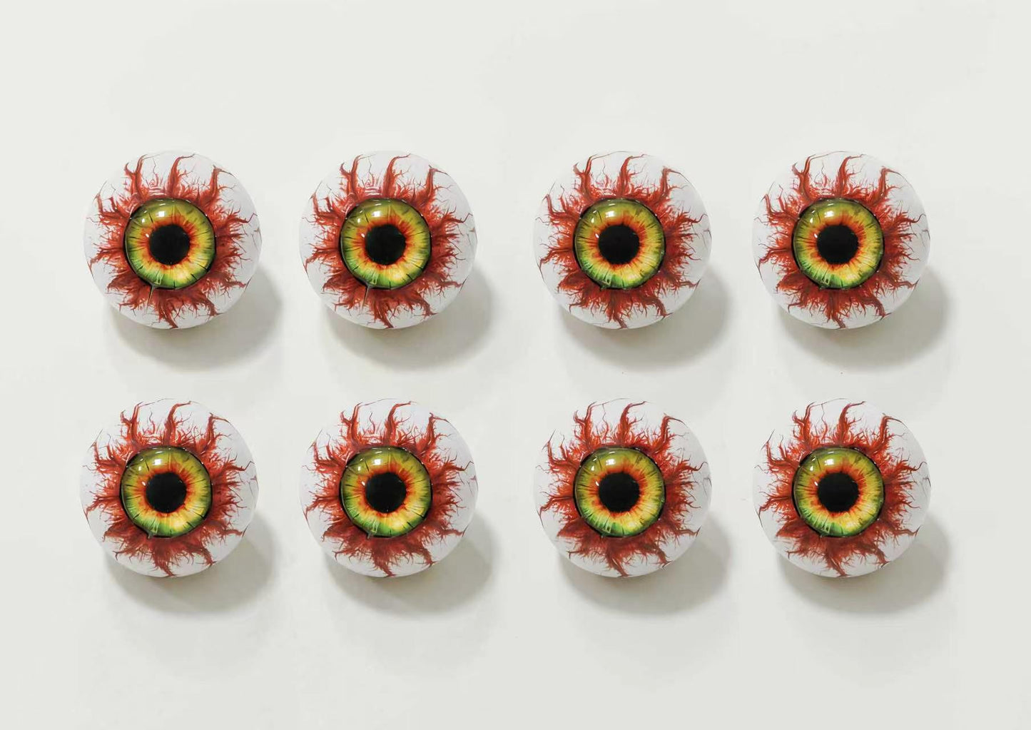 JY26-1 Realistic Bloodshot Eyeball Halloween Decorations - 8 Piece Set