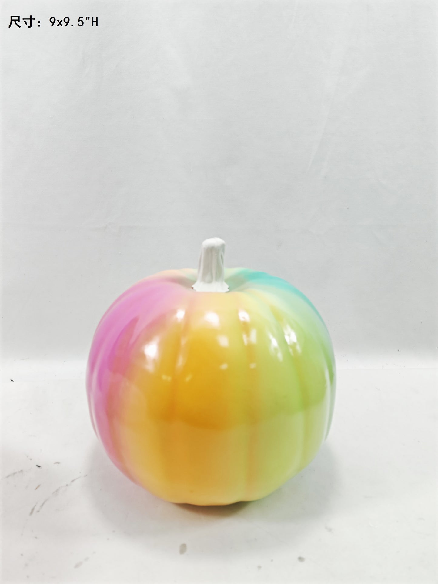 High-Gloss Rainbow Gradient Pumpkin