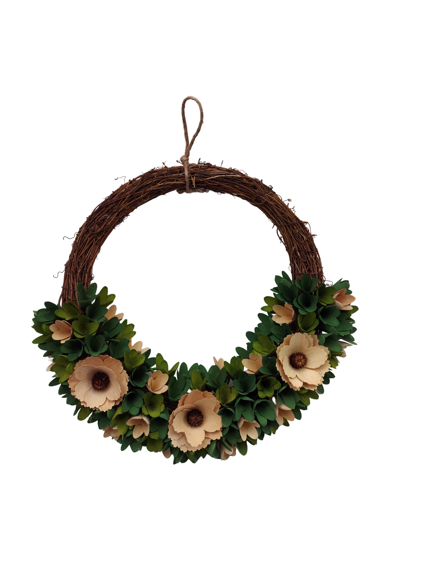 JY-24-262 Handcrafted Wood Curl Autumn Wreaths