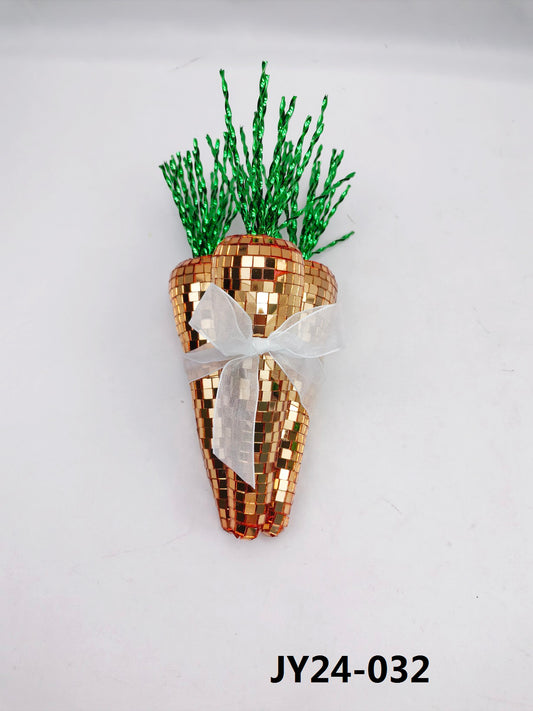 Disco Mirror Carrot Bundle - Gold Easter Spring Decor