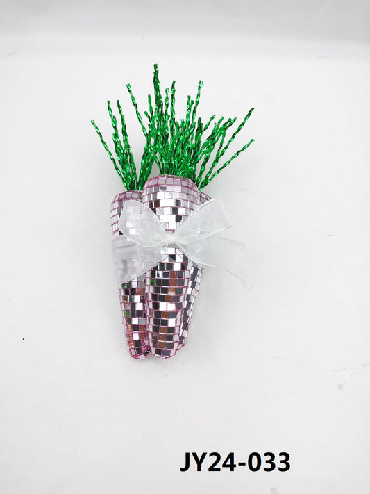 Disco Mirror Carrot Bundle - Gold Easter Spring Decor