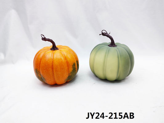JY24-215AB Vintage Speckled Round Pumpkins