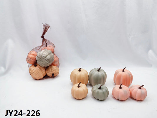 JY24-226 Pastel Pumpkin Mesh Bag