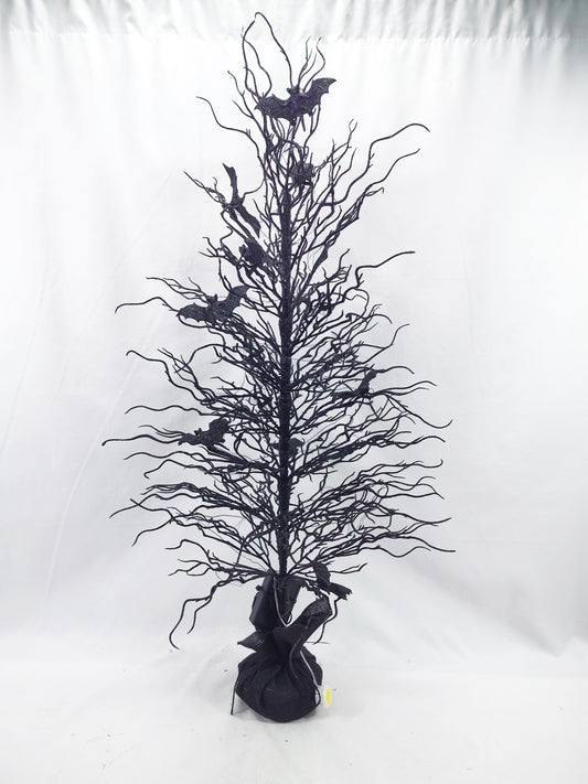 JY25-042 Spooky Bat Twig Tabletop Tree