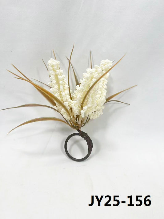 JY25-155 Rustic Harvest Grain & Grass Napkin Rings (Multi-Colors)