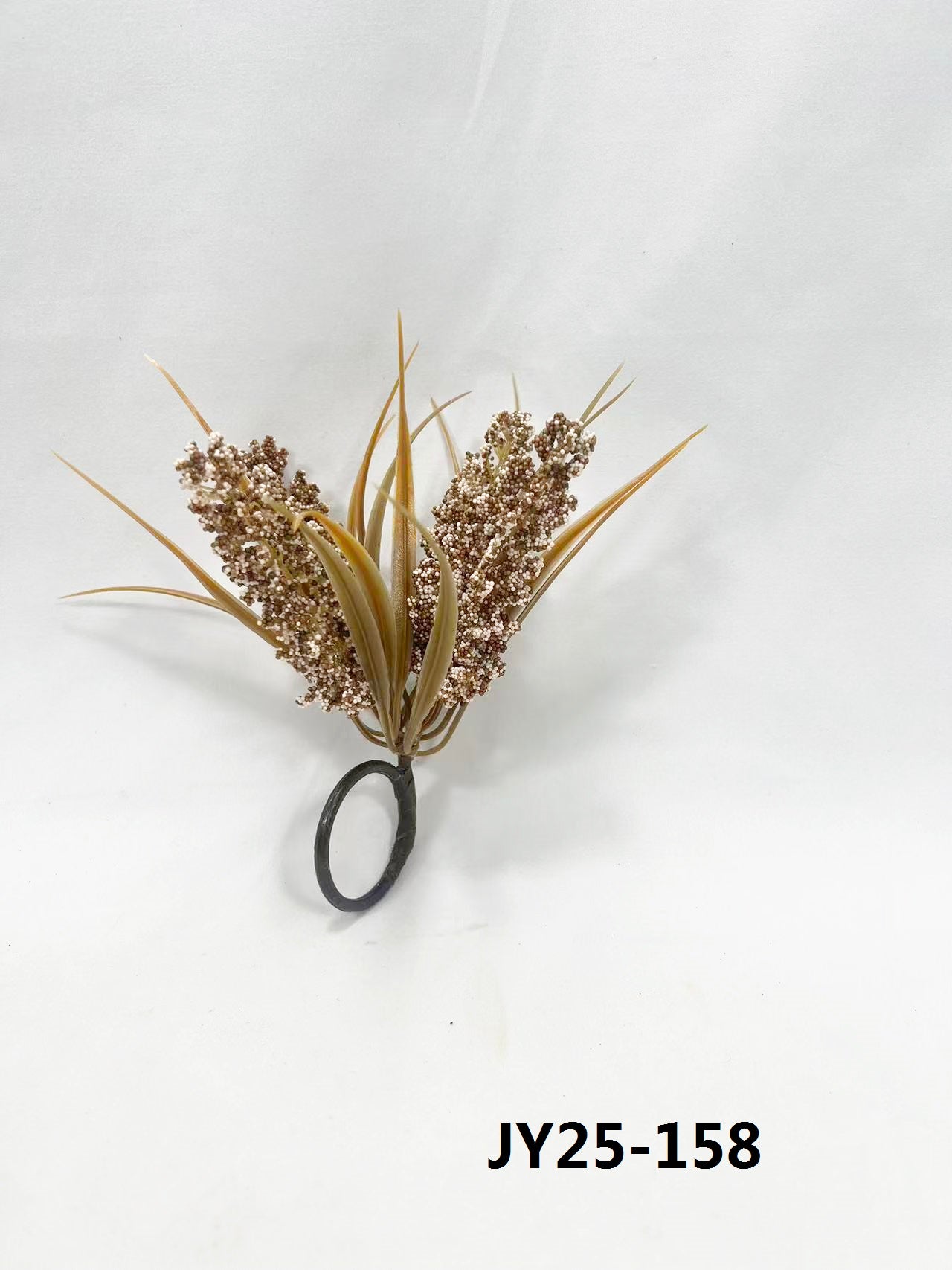 JY25-155 Rustic Harvest Grain & Grass Napkin Rings (Multi-Colors)