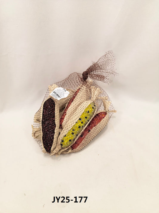 JY25-177 Decorative Indian Corn Mesh Bag