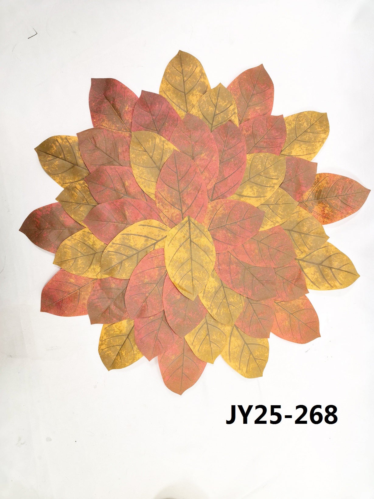 JY25-269 Mixed Red & Yellow Artificial Maple Leaves