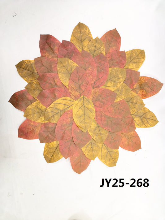 JY25-269 Mixed Red & Yellow Artificial Maple Leaves