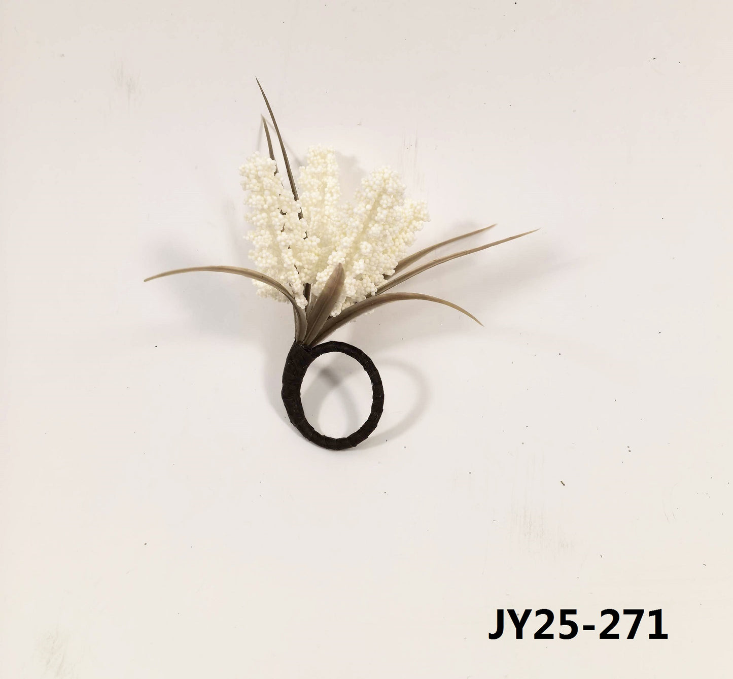 JY25-155 Rustic Harvest Grain & Grass Napkin Rings (Multi-Colors)
