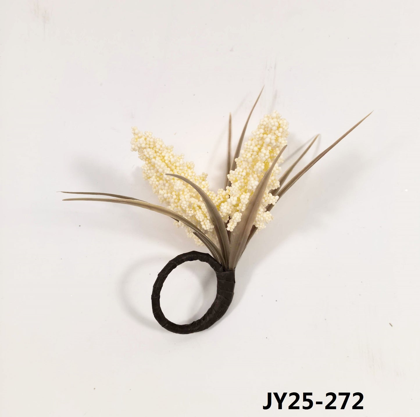 JY25-155 Rustic Harvest Grain & Grass Napkin Rings (Multi-Colors)