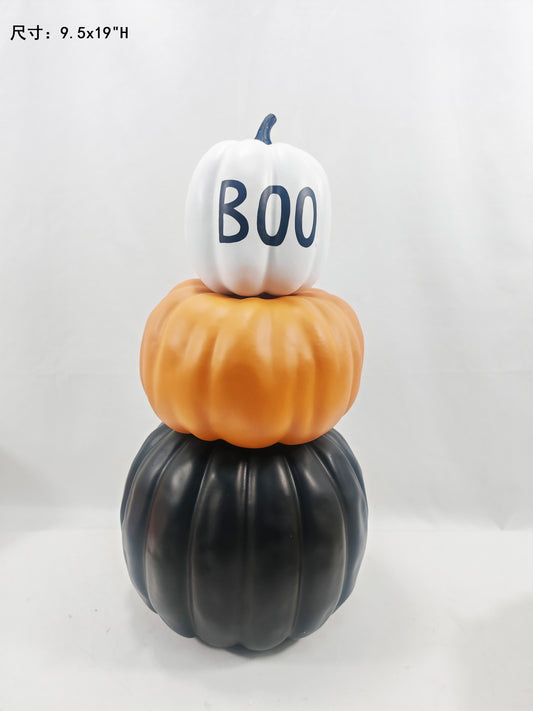 JY25-4 3-Tier Stacked Pumpkin Figurine