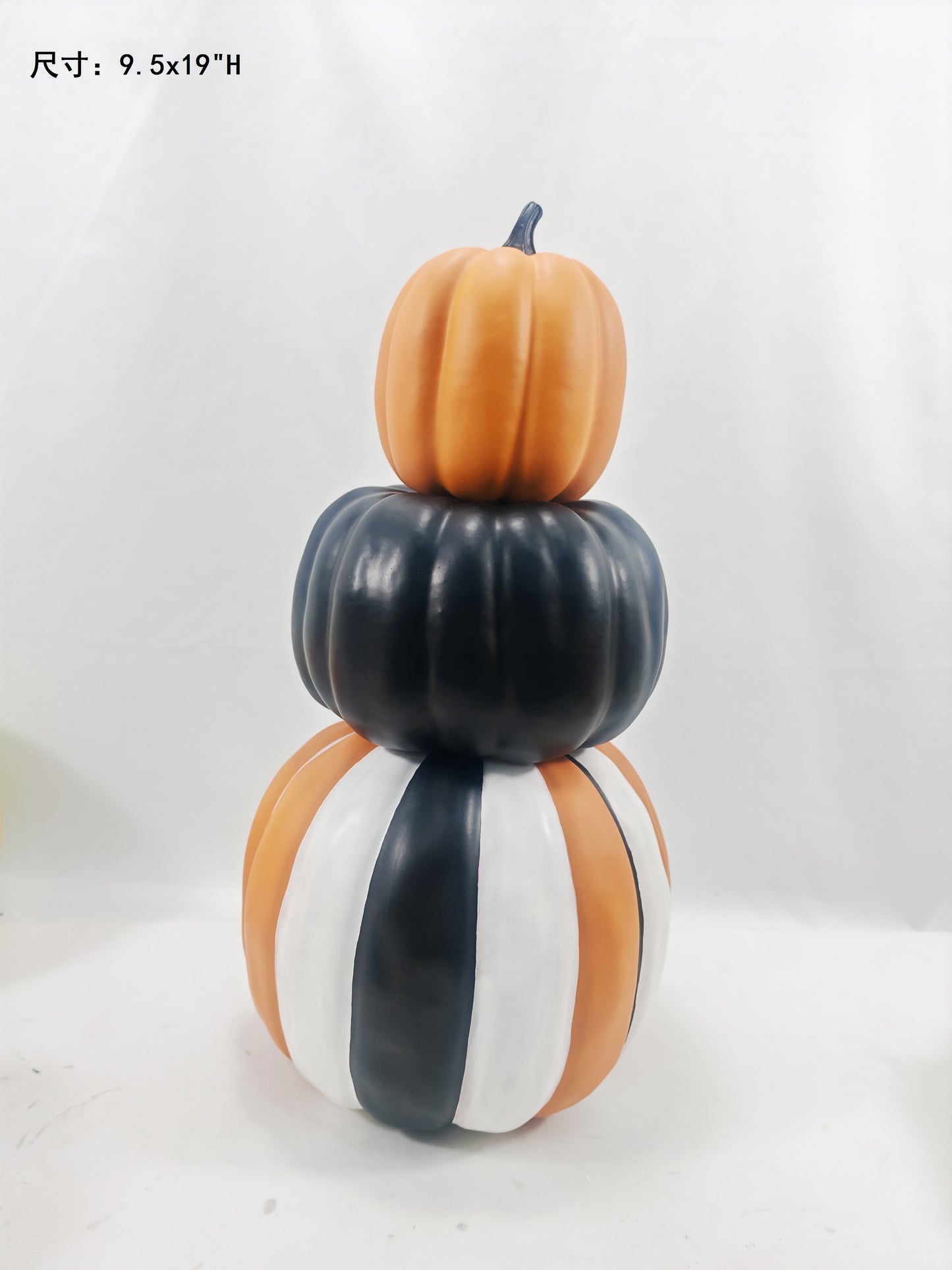 JY25-4 3-Tier Stacked Pumpkin Figurine