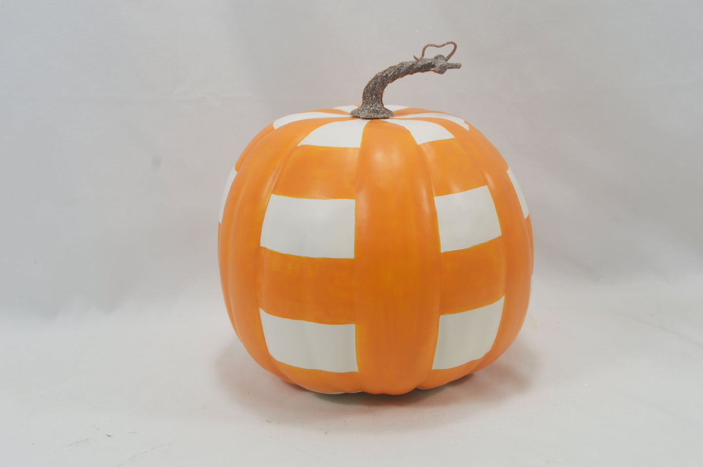 Checkered Tall Pumpkin