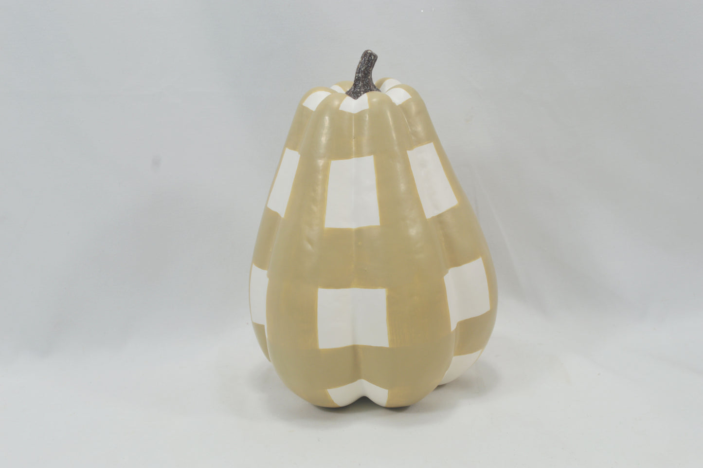Checkered Tall Pumpkin