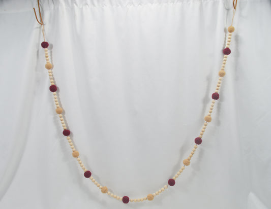 JY25 Felt Ball & Mini Pumpkin Autumn Garland (Multi-Style Options)