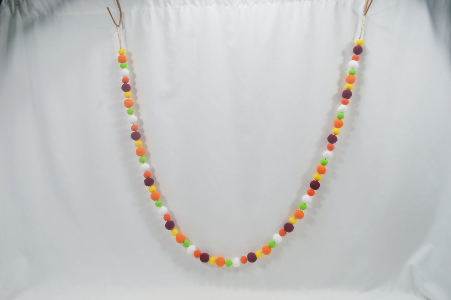 JY25 Felt Ball & Mini Pumpkin Autumn Garland (Multi-Style Options)