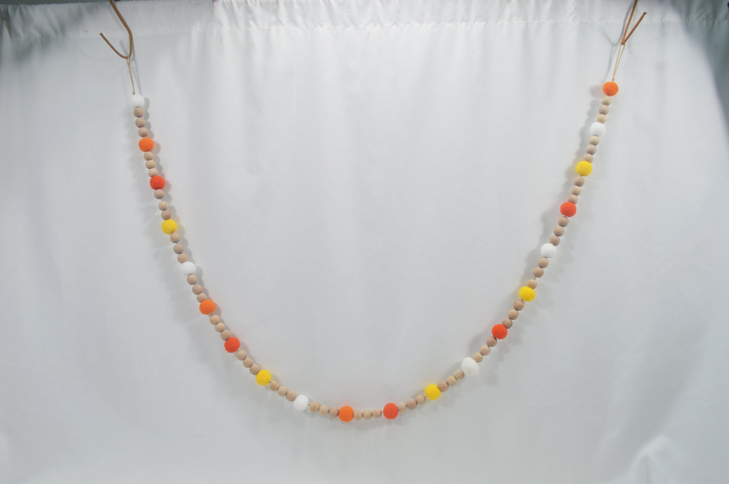 JY25 Felt Ball & Mini Pumpkin Autumn Garland (Multi-Style Options)