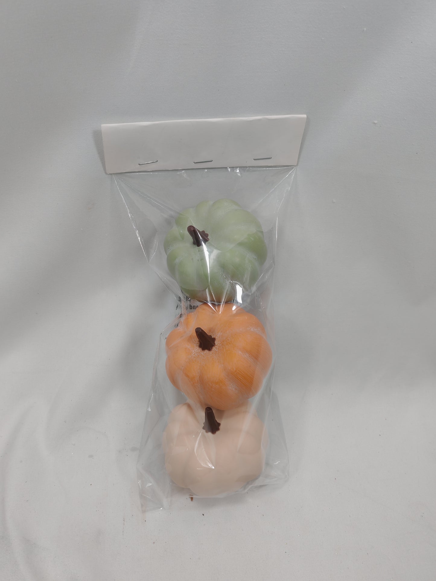 JY25-YX0071 Mini Artificial Pumpkin Trio Set (Retail Polybag Packaging)