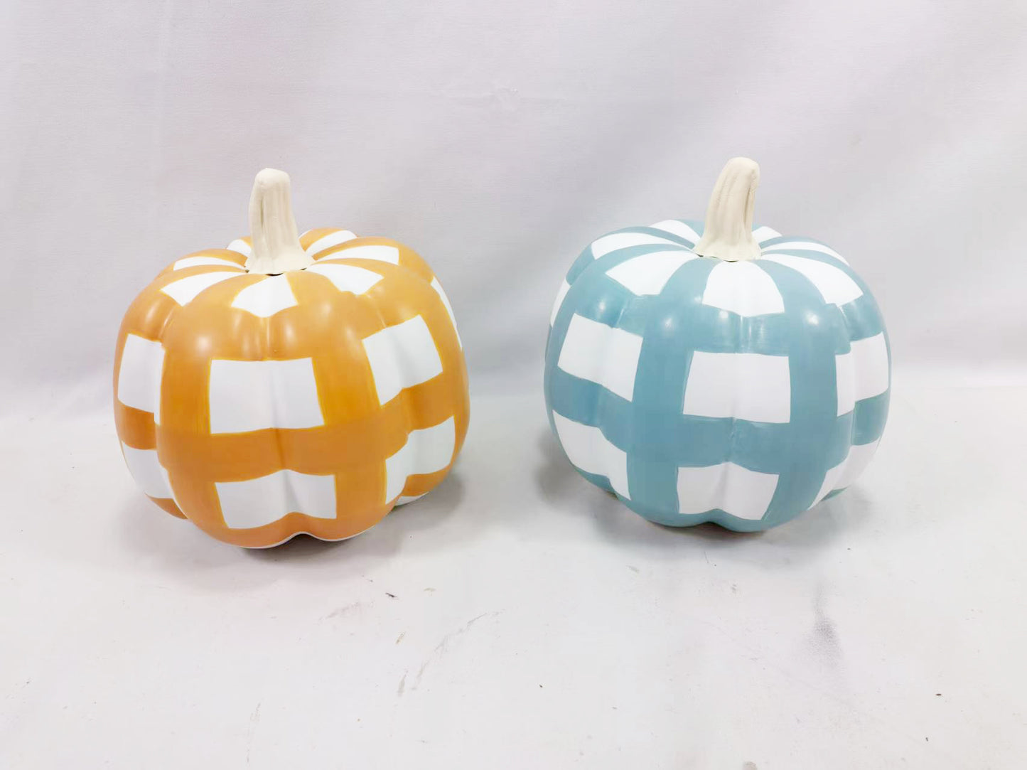 Checkered Tall Pumpkin