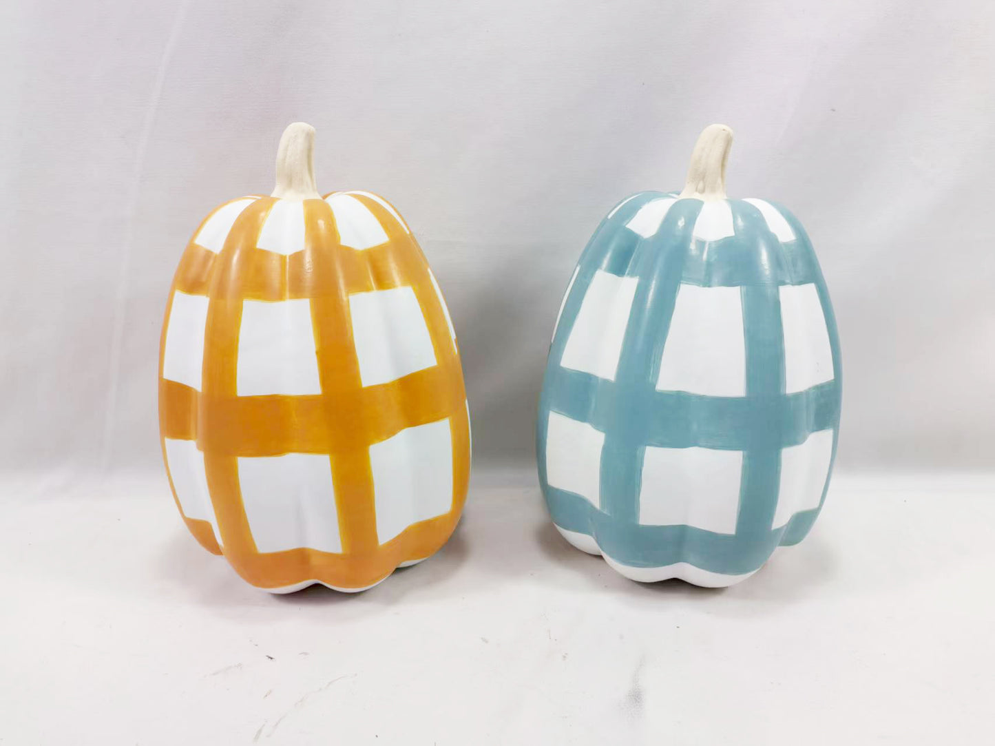 Checkered Tall Pumpkin