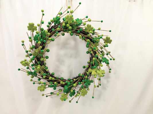 Shamrock Berry Wreath