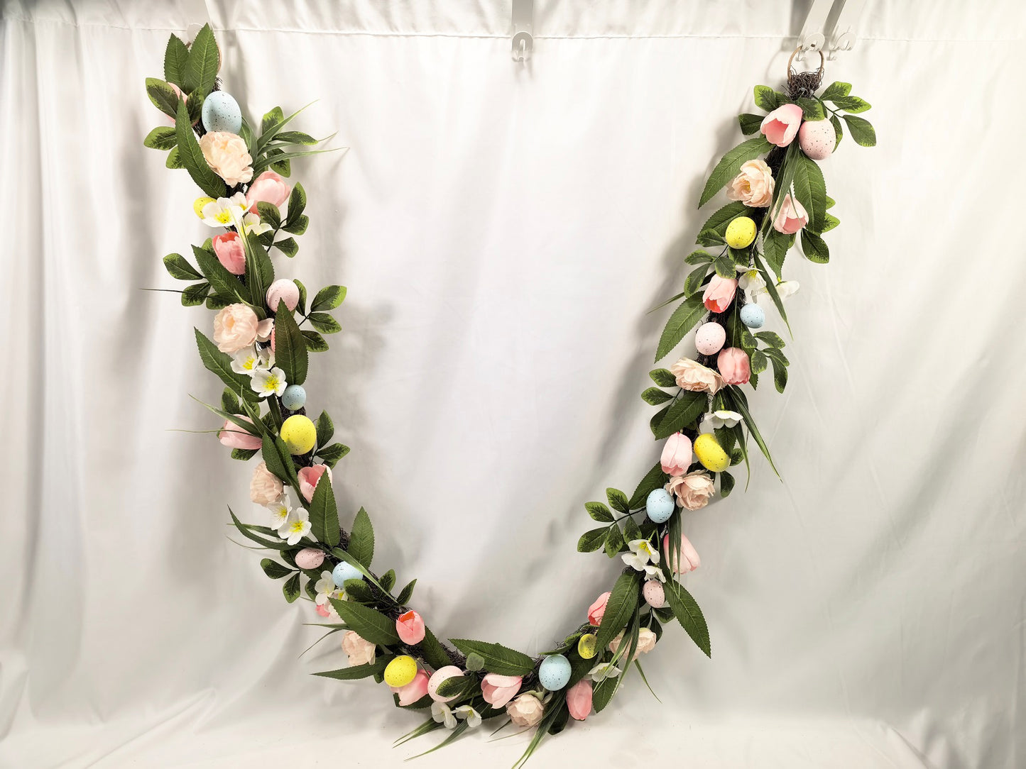 Pastel Egg & Tulip Artificial Garland