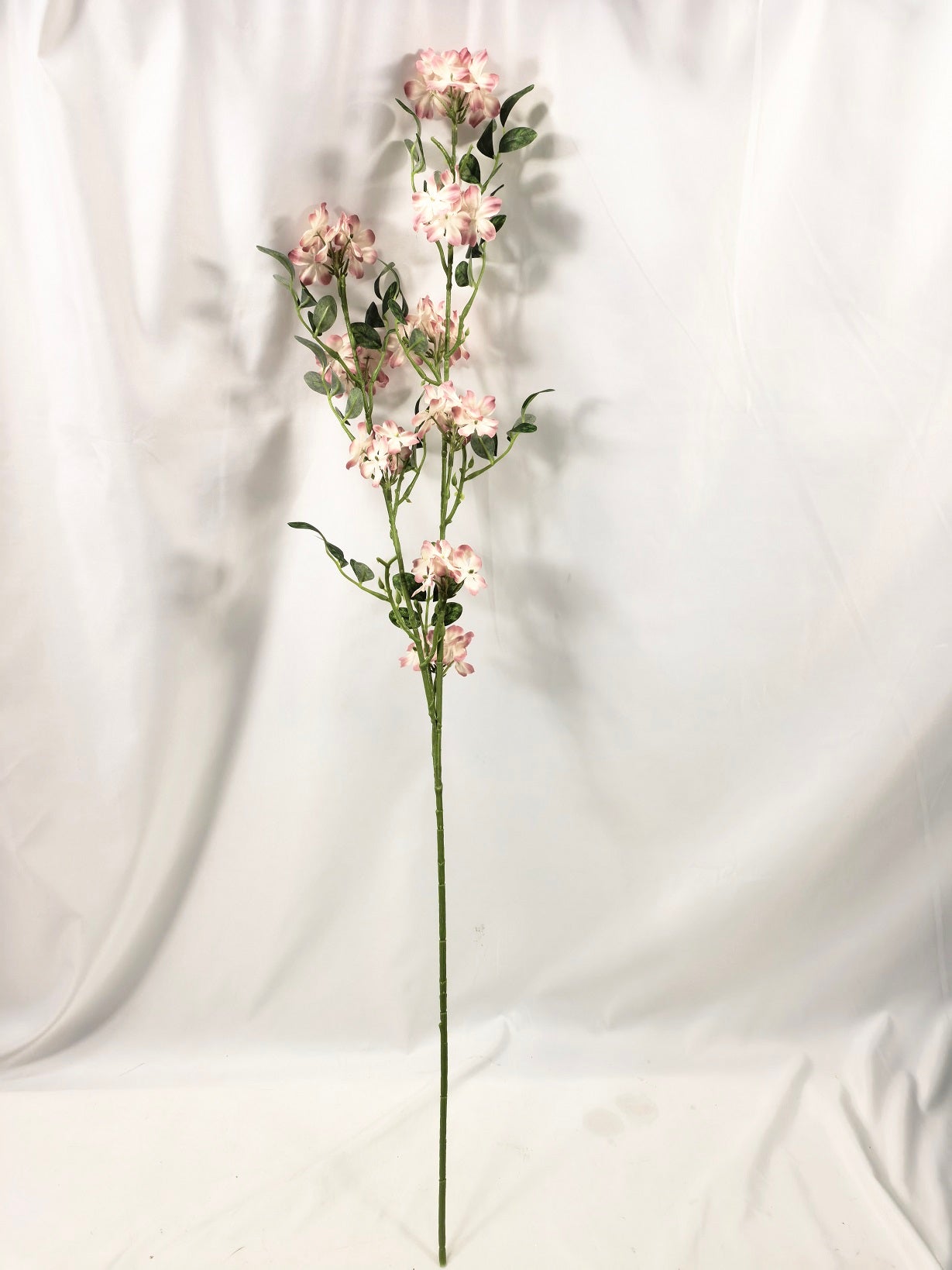 Artificial Mini Carnation Spray - Pink White Spring Flower Stem